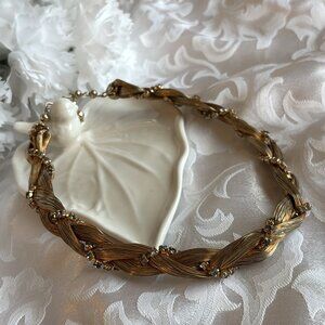 VINTAGE RHINESTONE WIRE-KNOT CHOCKER